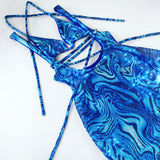 THE WRAP KINI MINI DRESS - IBIZA HOLOGRAM SWIRL (LIMITED EDITION)