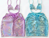 THE MERMAID CO-ORD - LILAC HOLOGRAM