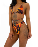 THE O-RING BIKINI - FLAMES (custom colours available)