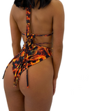 THE O-RING BIKINI - FLAMES (custom colours available)